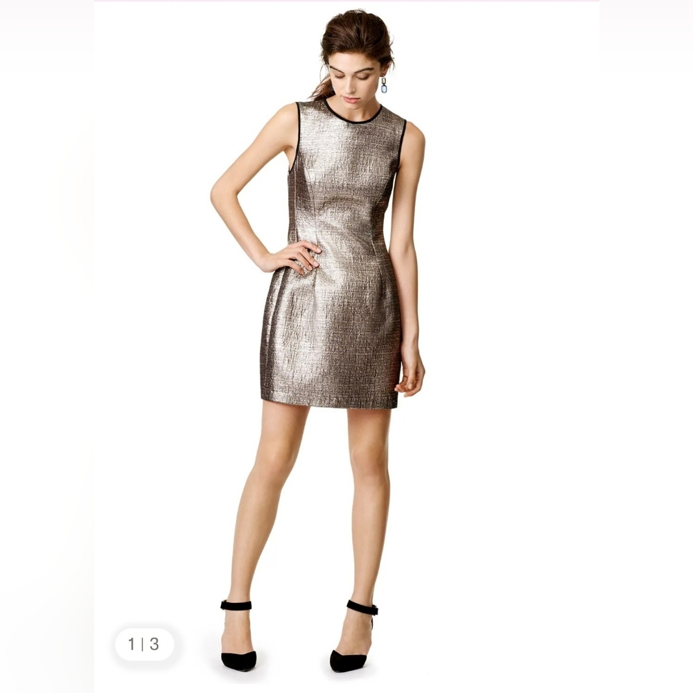 Shoshanna Elegant Silver Sleeveless Dress